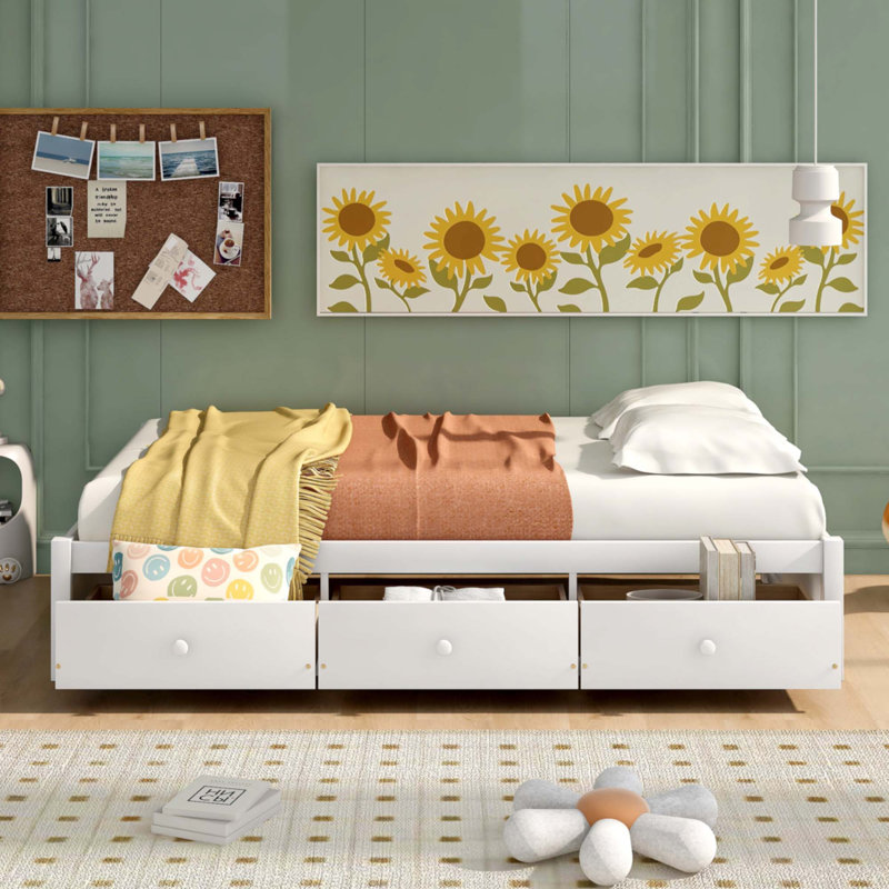 Lit plateforme simple avec rangement