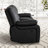 2 - Piece Modern Minimalist Faux Leather Reclining Living Room Set with Two Loveseats