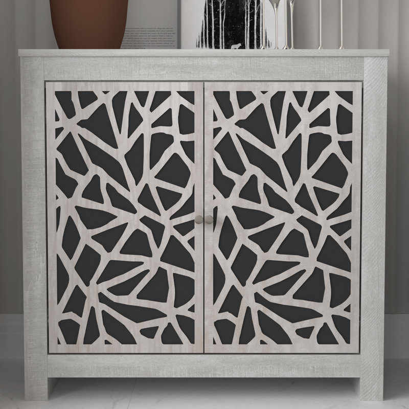 Arrastia 2 Door Accent Cabinet, Gray