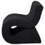 Chaise courbée rembourrée sans accoudoirs Charcoal Boucle-1664403789