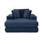52.4'' Boneless Chaise Lounge Chair Indoor-Oversized Cloud-Like Cozy Comfy Modular 3-In-1 Sofa Bed For Reading, Living Room & Bedroom Corduroy Couch Sleeper,Blue-1906907729