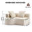 No Assembly Required Curved Upholstered Chaise Lounge with Deep Seat-210617395