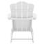 Chaise Adirondack pliante en PEHD pour patio