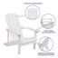 Commercial All-Weather Adirondack Chair in Faux Wood-1816936623