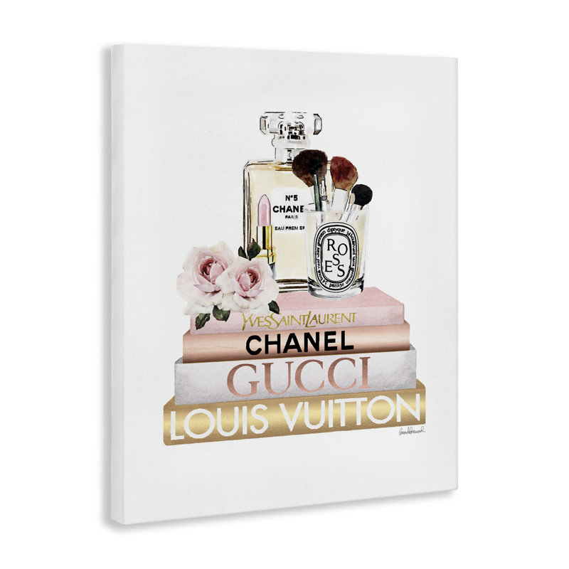 Fashion Essentials With Iconic Glam Brands by Amanda Greenwood - Graphic Art Print, 30" H x 24" W 