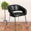 Chaise d'appoint pour salle d'attente rembourrée en LeatherSoft rétro Jayelynn-37595798