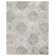 Antique'd Silk Geometric Hand-Knotted Beige/Ivory/Gray Area Rug