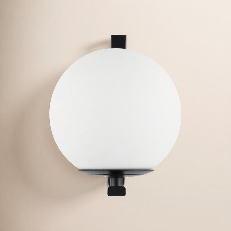Brose Armed Sconce, Black