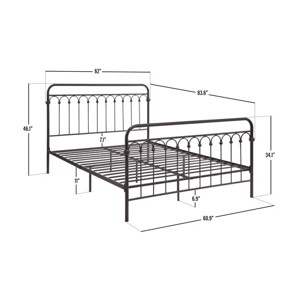 August Grove® Tortola Metal Bed | Wayfair