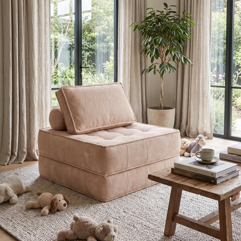 Canapé futon 66,6 po, Rose