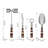4pcs Barware Tools Set In Open Face Box, Multicolor Steel Bar Tools With Wooden Handle For Home Bar