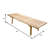 Inwood 60" Rectangular Bench Wide Wooden Storage Bench with Slats Design Kitchen Platform Bench-1389765207