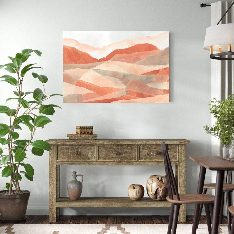 «Desert Valley II» par June Erica Vess - peinture sur toile tendue, H 32 po x l 48 po