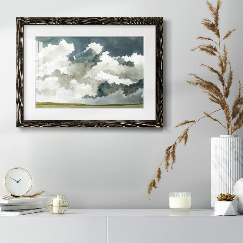 Vast Neutral Sky III Framed On Paper Print, Noir, H 14 po x l 20 po x P 1,5 po