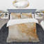 Ensemble de housse de couette en marbre doré et blanc Geode Magic - Abstract Marble-107148376