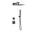 Rugen Thermostatic Shower System Rainfall, Large 12" Rain Shower Head with Handheld, Matte Black Shower Faucet Set with Valve, High Pressure Showerhead-86512830