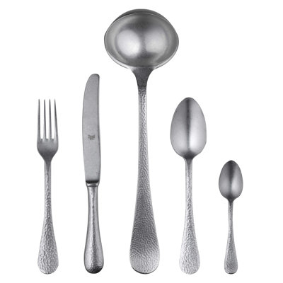 Epoque Flatware Set - 49 Pieces - Pewter