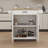 Versatile Rolling Kitchen Island Trolley with Multiple Functional Racks and Adjustable Shelves