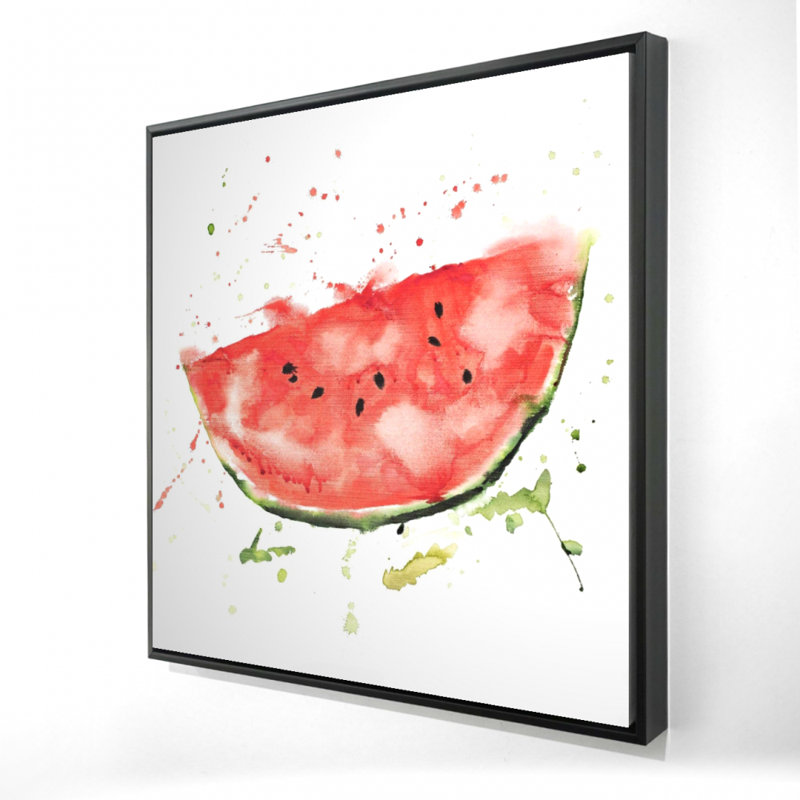 Watermelon Slice - Cuisine gastronomique, toile encadrée, H 37,25 po x l 37,25 po