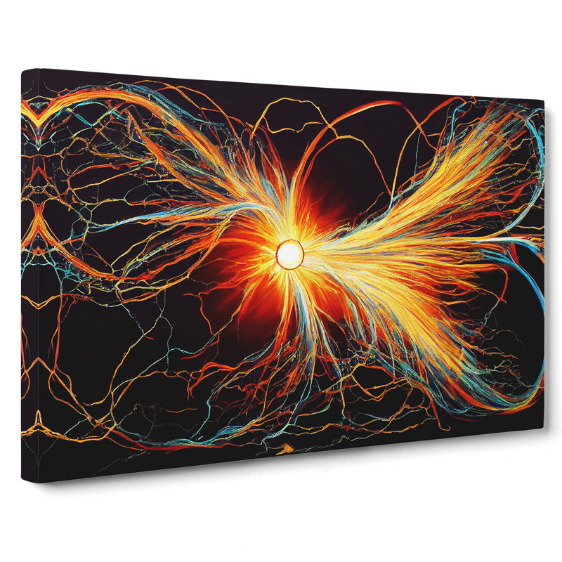 Electricity Art Painting Vol.2 - Wrapped Canvas Print, 35cm H x 50cm W x 3cm D