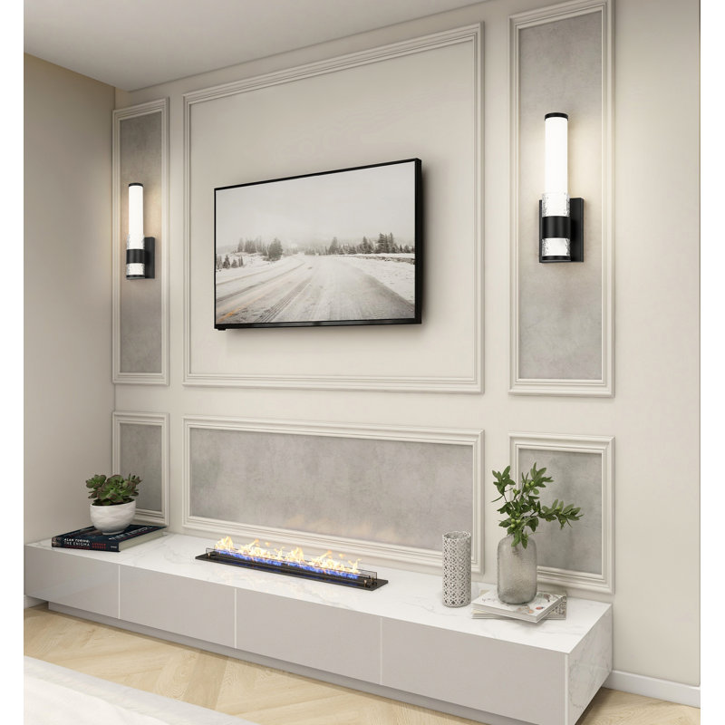 Atchley 1 Light Wall Sconce, Matte Black