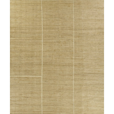 Natural Hand-Woven Striped Jute Rug