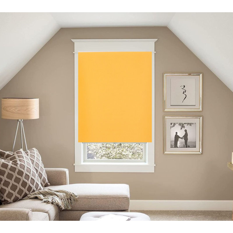 ndoor Blackout Roller Shade for Windows, Trimmable Custom Fit Window Blind with Light Blocking & Privacy, 165cm L x 90cm W