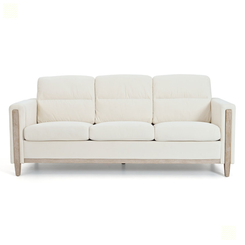Canapé 79,6 po, Tissu beige