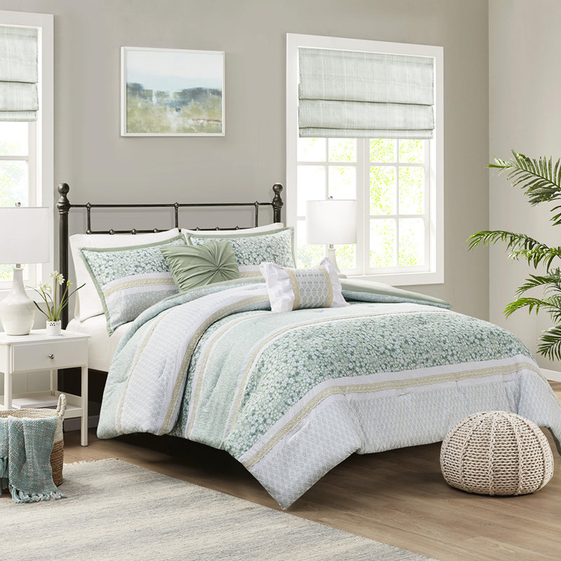 Édredon 5 pièces pour très grand lit / très grand lit - Seersucker