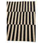 Tapis noir et blanc 3x5 Petrella