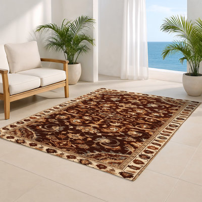 Tapis turc intérieur et extérieur brun