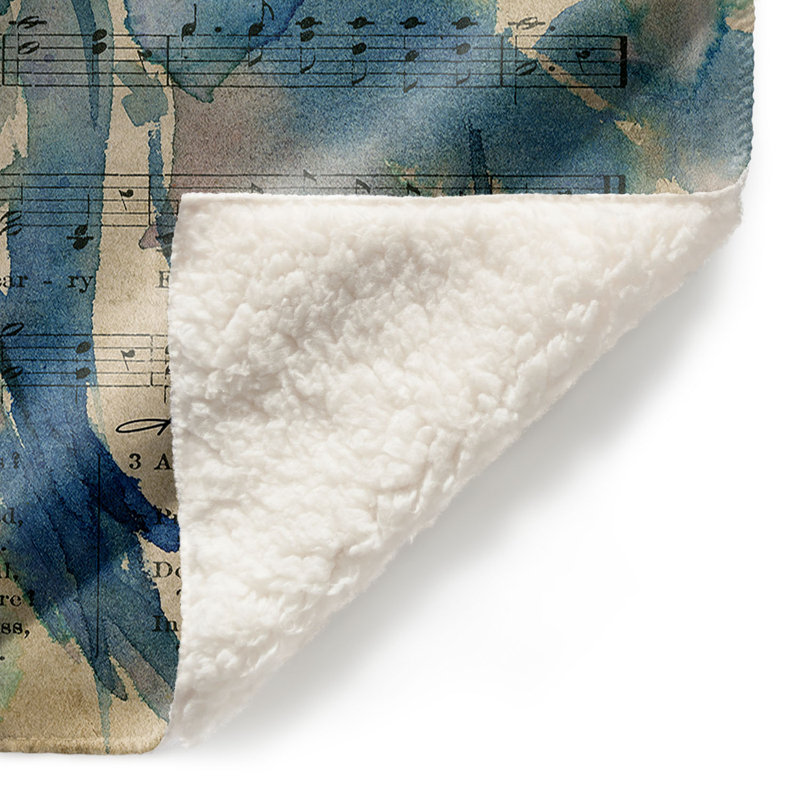 Couverture de sherpa douce anges lii calling, l 51 po x L 60 po