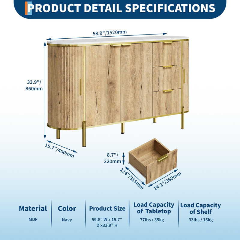 Buffet 60 po Modern
