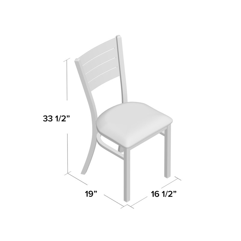 Chaise de restaurant Elkton, Noir