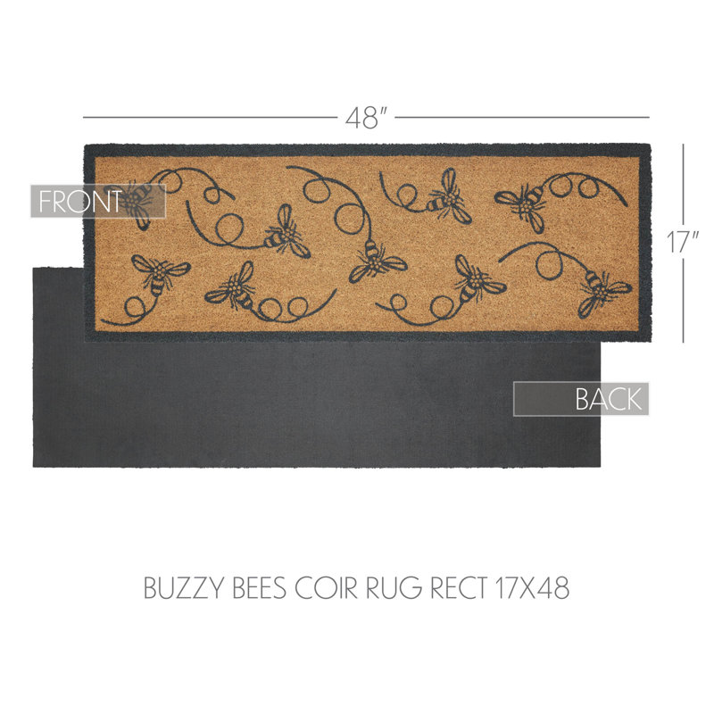 Tapis Buzzy Bees, L 17 po x L 48 po