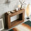 Farmhouse Rustic Wood Entryway Sofa Table with Storage-735512431