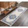 Burnie Oriental Blue/Ivory Area Rug