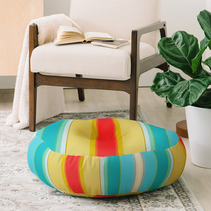 Coussin de sol, H 23 po x l 23 po x P 7 po