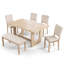Ensemble de salle à manger 57 pièces en bois 57 "avec banc et base en U 57"