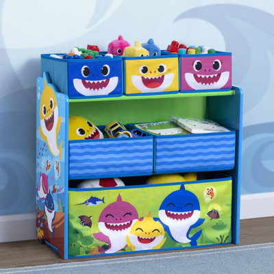 Rangement pour jouets 6 bacs Baby Shark Design & Store par Delta Children