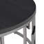 Table de bout ronde - Chrome