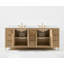 Ensemble de meuble-lavabo Turlington avec comptoir en quartz blanc et lavabo encastré blanc-103966048-128780855