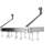 Handcrafted Gourmet Bookshelf Wall Rack with 12 Hooks-43663680