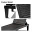Ensemble de 2 chaises longues d'extérieur, chaise longue de piscine réglable avec dossier à 5 positions, chaises longues imperméables pour terrasse de jardin, piscine, patio, bain de soleil, noir