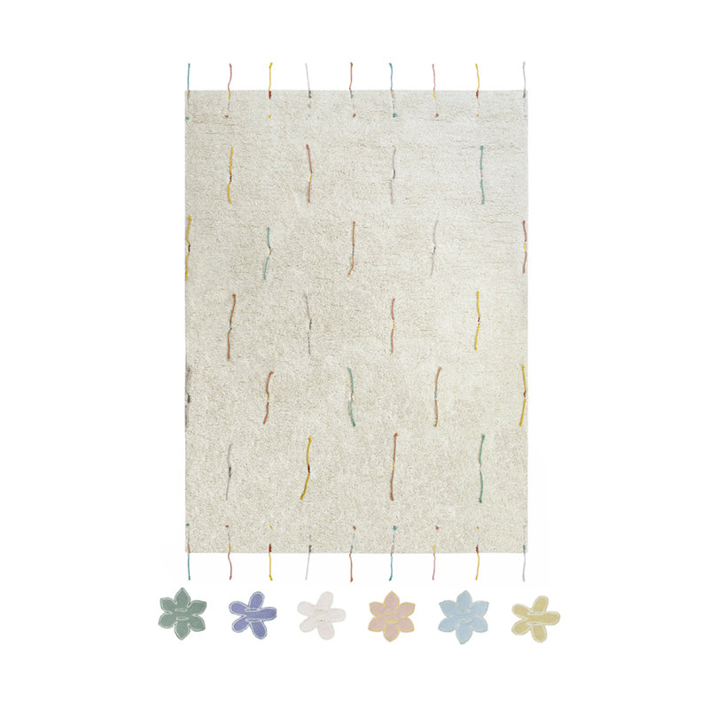 Washable Play Rug Wildflowers