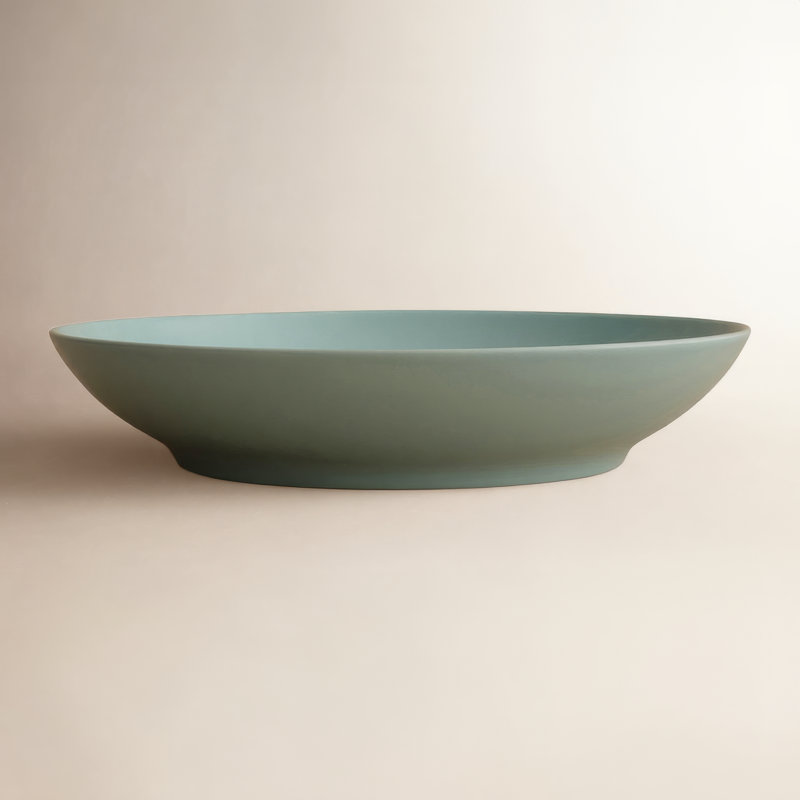 Year & Day Ceramic Low Serving Bowl, Green