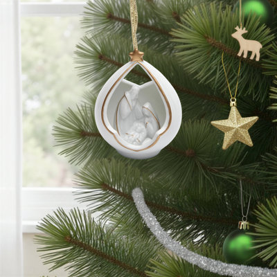3.5" H Handmade Ceramic Holiday Ornament