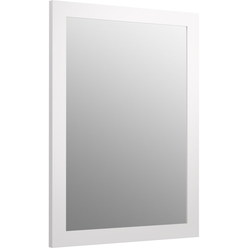 Tresham® Modern Bathroom Mirror, Linen White