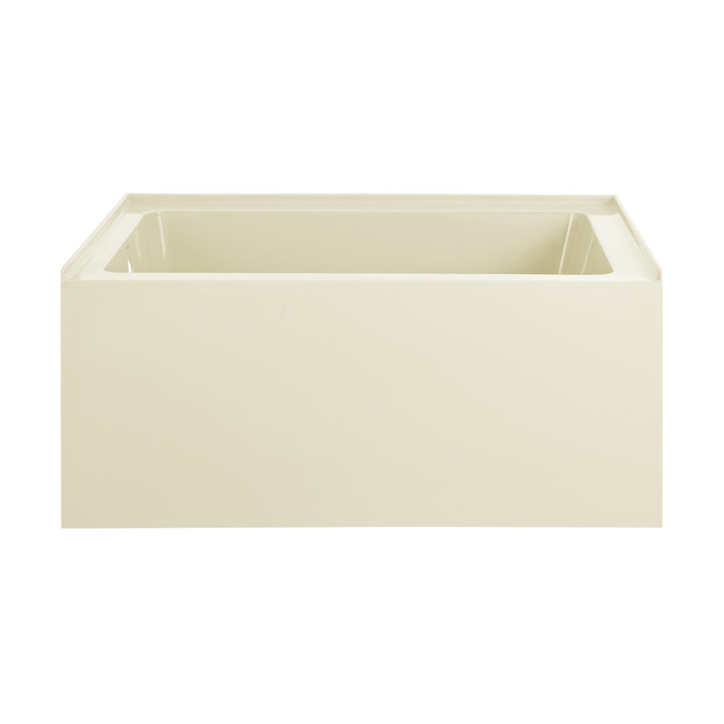 Voltaire 48" x 32" Alcove Bathtub with Apron, Left, Brushed Gold