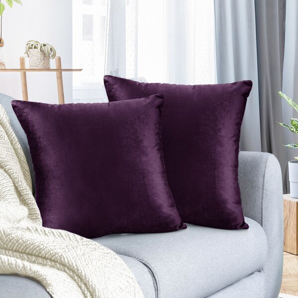 Decorative Pillows, Throw Pillow Cover, Purple Chenille